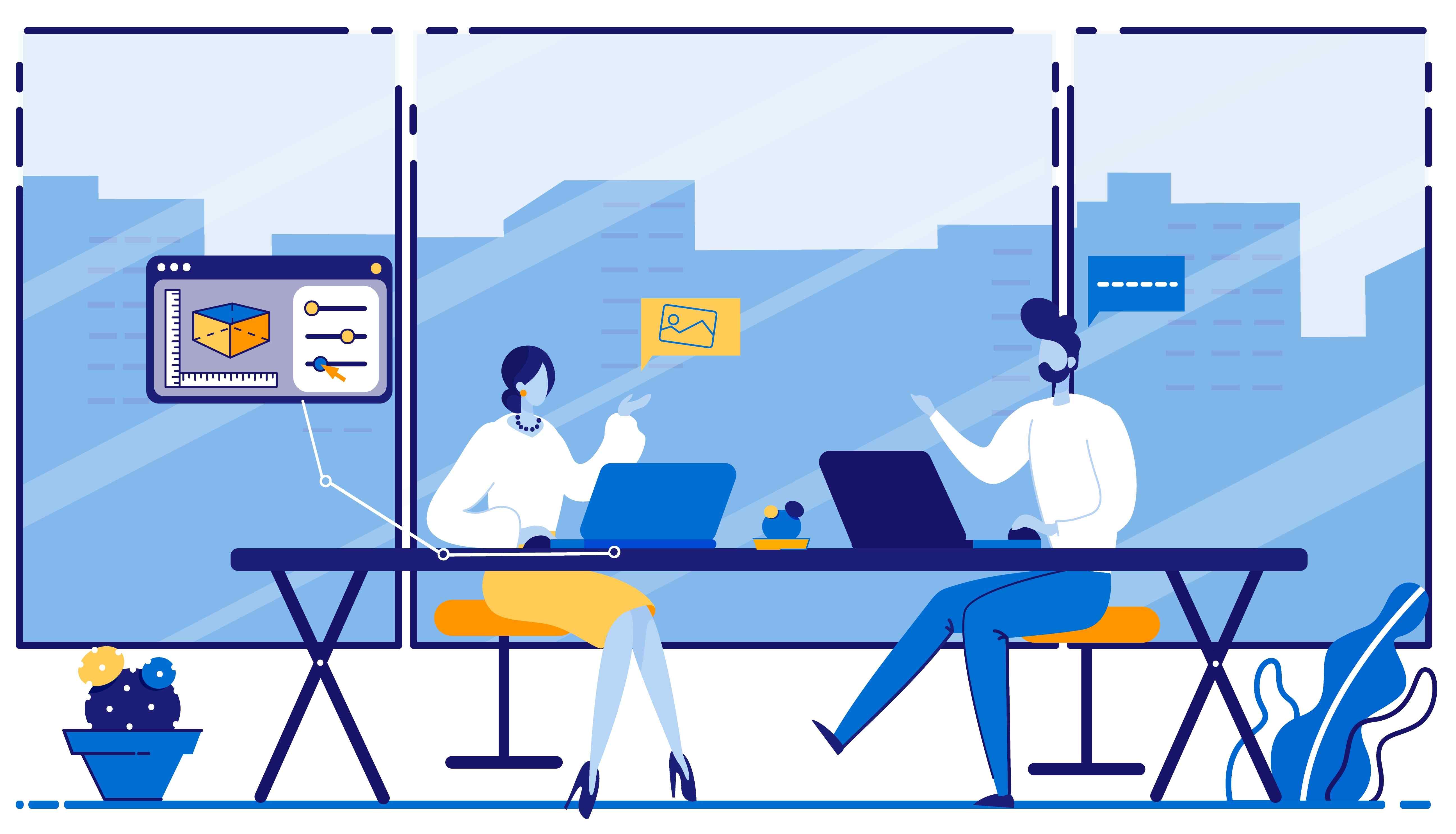 Zaytoun Solutions team collaborating in our modern office space